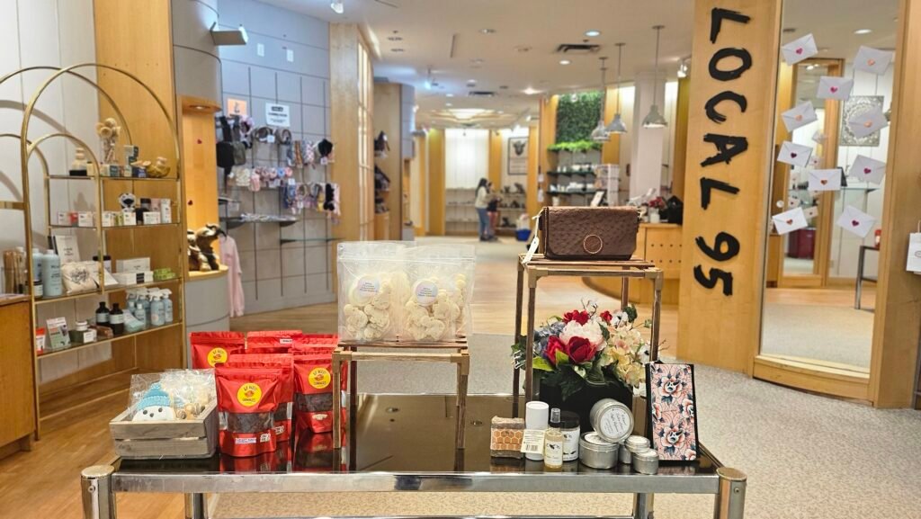 inside a store showing products